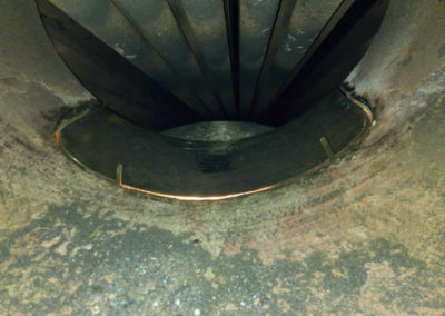 Boiler Repairs - DPatch on a combustion chamber | Varley Boilers
